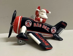 Boston Red Sox Danbury 2006 como nuevo Santa’s Victory Plane adorno de Navidad - Imagen 1 de 8