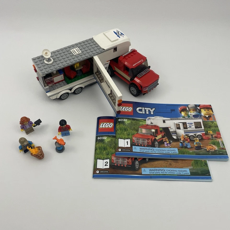 LEGO CITY: Pickup & Caravan (60182) Complete with Minfigs & Manual - Image 1 of 4