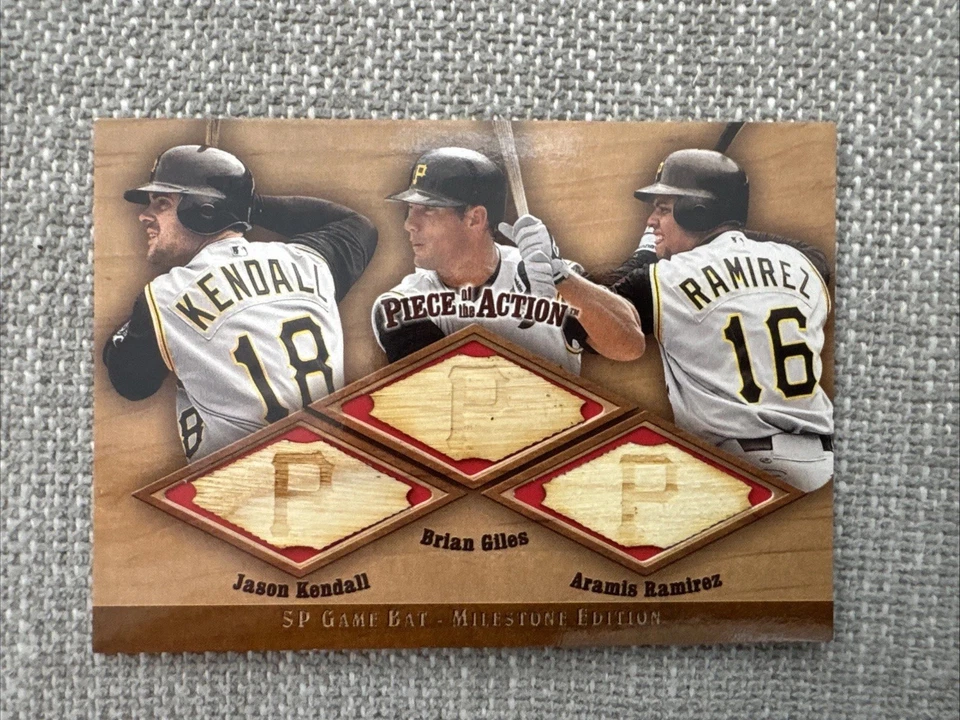 SP Игра Б/у Bat Milestone Editions Тройная Бита Реликвия Кендалл/Джайлс/Рамирес Питт - Изображение 1 из 4