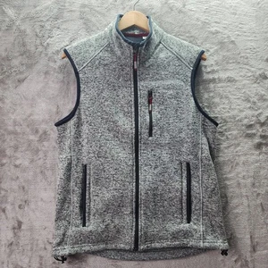 ORVIS Herren Fleece ärmellos Full Zip Taschen meliert grau Weste Größe M - Bild 1 von 21