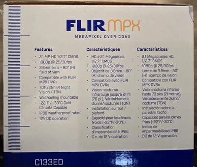 Flir C133EDR  Outdoor Dome Security Camera - Image 1 of 4