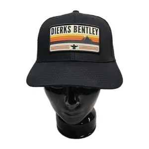 Dierks Bentley Patch Snapback Trucker Hat Black Mesh - Picture 1 of 13