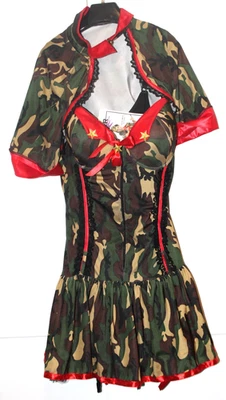 ARMY BRAT BODY SHAPER HALLOWEEN COSTUME MILITARY CAMOUFLAGE SIZE 2X  XL NWT - Image 1 of 3