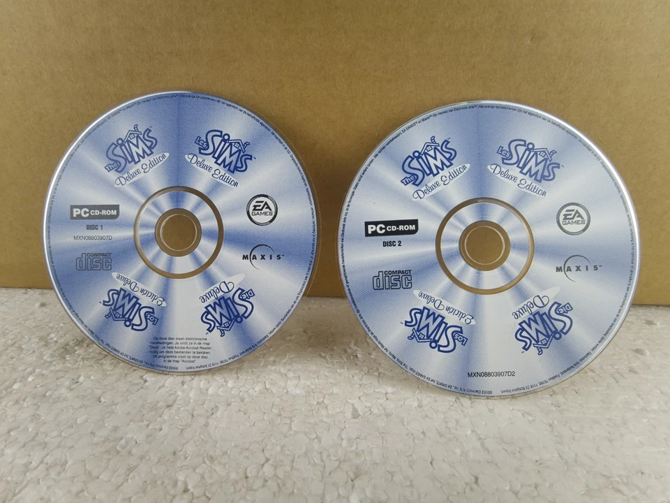 The Sims Deluxe Edition PC CD-ROM 2 Disc Maxis EA Games No CDKEY Rare Vintage - Image 1 of 1