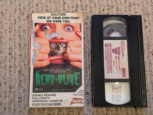 RARE Vintage 90’s DEAD ALIVE Screener VHS Tape Double Feature Extreme Justice - Picture 1 of 17