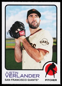Justin Verlander 2025 Topps Heritage Heritage 25th Anniversary Giants - Picture 1 of 2