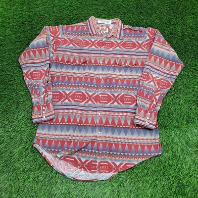 Camisa vaquera occidental vintage Ely-Cattleman L 22x31 hippie Foto 1 de 4