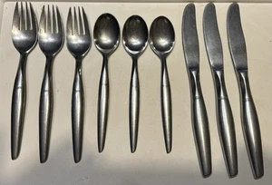 9 Amere Stainless Steel Aefi Oval Flatware Silverware Japan Fork Spoon Knives - Picture 1 of 3