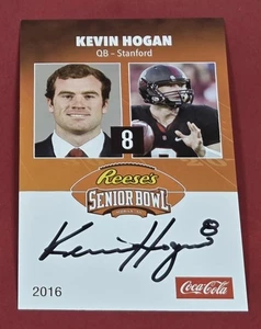 Kevin Hogan RC Auto 2016 Senior Bowl Stanford Cardinals signiert Cleveland Brown A - Bild 1 von 2