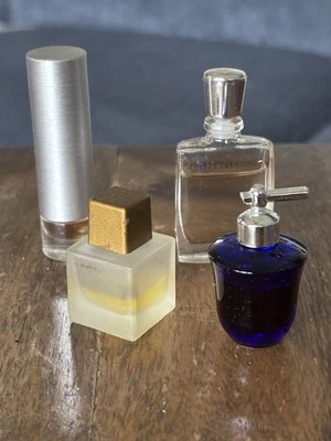Lote 4 Perfumes Calvin Klein Liz Claiborne Lancôme 3,7ml + Realidades de Contradição - Imagem 1 de 4