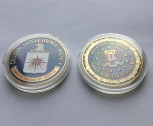 CIA Central Intelligence Agency&Federal Bureau Investigation FBI Challenge Coin - Picture 1 of 8