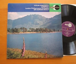 ECS 675 Elgar Violin Concerto Campoli Adrian Boult Decca Stereo NEAR MINT - Picture 1 of 5