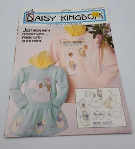 Apliques de tela vintage Daisy Kingdom sin coser 6319 conejito de Pascua nuevo sin cortar - 1991 - Imagen 1 de 3