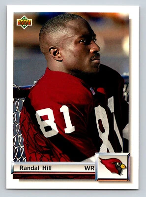 1992 Upper Deck Gold #G28 Randal Hill NFL Football Card Phoenix Cardinals - Image 1 of 2
