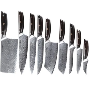 Professional Chef Knife Japan VG10 Damascus Steel Kitchen Santoku Cooking Knife - Picture 1 of 38