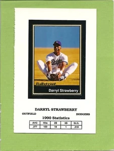 RARE DARRYL STRAWBERRY 1991 BALLSTREET "RARE UNCUT" BASEBALL CARD # 25 - Picture 1 of 2