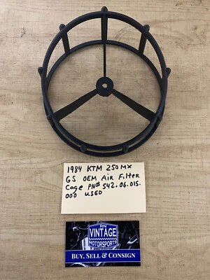 1984 KTM 250 MX GS 250 OEM Air Filter Cage Part # 542.06.015.000 Used - image 1 of 4