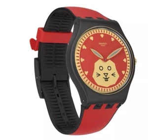 Swatch Damenuhr Year Of The Rabbit 🐇 Swatch mit Box & Papieren Open Box - Bild 1 von 12
