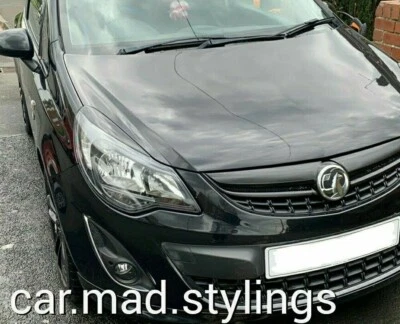 PERFECT FIT Black Plastic Eyebrows to fit Vauxhall Corsa D Facelift 2006-14 kit