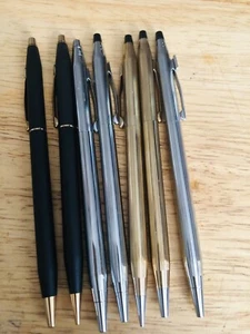 Vintage Cross Pens- 6 / 2 Mechanical Pencils . One Says ‘Realtor’. Very Nice! - Picture 1 of 6