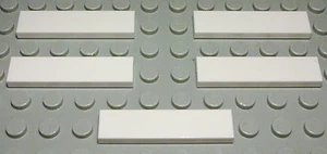 Lego Azulejo - Baldosa 1x4 Blanca 5 Piezas - Picture 1 of 1