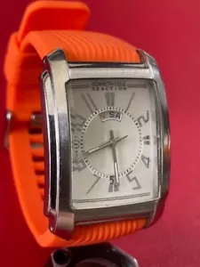 Ladies Kenneth Cole Reaction Sports-Silicone-Quartz-Date mint-New Battery-unisex - Picture 1 of 4