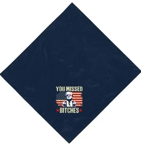 Trump 2024 Fight 45 47 MAGA Never Surrender You Missed Bitches Legend Bandana - Picture 1 of 10