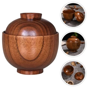 Food Serving Bowl Snack Bowl Soup Bowl Wooden Bowls Wooden Tableware - Picture 1 of 12