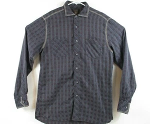 IKE NEW YORK grau/schwarzes Herren Hemd mit Knopfleiste Gr. L Modern Fit - Bild 1 von 9