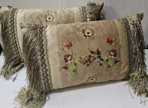 Michal Negrin Comfort coppia cuscini in velluto frange in seta - Foto 1 di 14