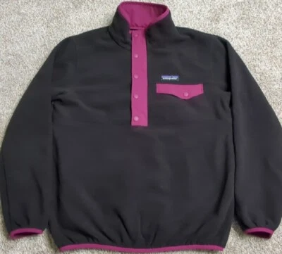 Vintage Patagonia Snap T Pullover Reversible Fleece Jacket Nano Glissade Small  - Image 1 of 4