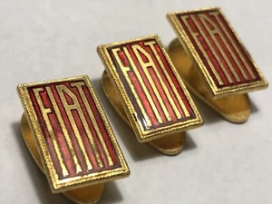 LOT VINTAGE FIAT CAR AUTO BUTTONHOLE PIN S. JOHNSON MILANO - Picture 1 of 4