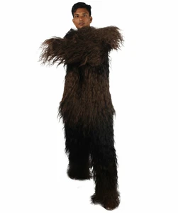 Unisex Hairy Warrior Mountain Bigfoot Yeti Costume | Ape Military Leader Costume - Picture 1 of 7