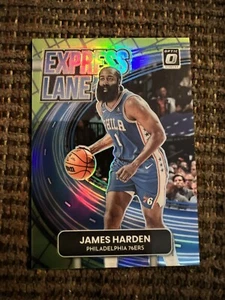 2022-23 Donruss Optic James Harden Express Lane ‘ 76ers Lime Green 55/149 - Bild 1 von 3