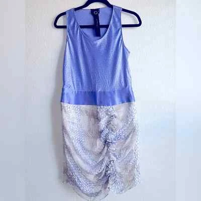 POLECI 100% Silk Lavender Dress Size 8. - Image 1 of 4