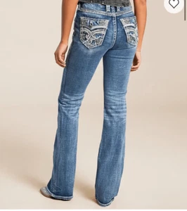 Rock Revival $174 Larose High Rise Boot Stretch Jeans womens 29 - Picture 1 of 16