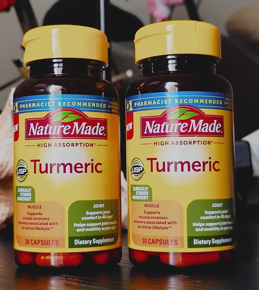 (2) Nature Made ~ Cúrcuma de Alta Absorción 60 Cápsulas • (Lote de 2) ✔️ Foto 1 de 4