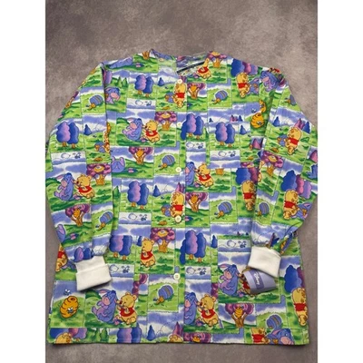 NWT VTG 2003 Disney Winnie The Pooh Baby Playtime Pals Scrub Jacket Women S USA - Image 1 of 4