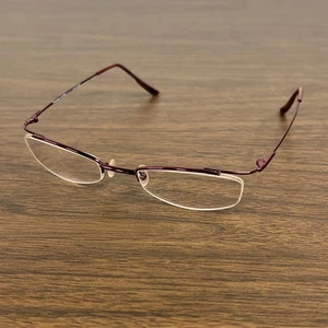 Francesco Smalto Paris Couture Bordeaux Metall Halbrand 50-20-140 NUR Rahmen - Bild 1 von 8