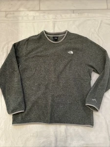 The North Face Men’s Solid Gray Fleece Crew Neck Pullover Sweatshirt XXL 2XL - Picture 1 of 5