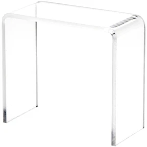 Plymor Clear Acrylic Vertical Rectangular Display Riser, 3" H x 3" W x 1.5" D - Picture 1 of 1
