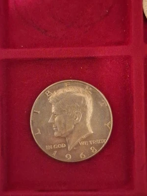 MEZZO DOLLARO 1968 KENNEDY DENVER ARGENTO GR 11,5 DIA, 30,6  - Immagine 1 di 3