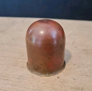 VINTAGE TOW BALL COVER IMPERIAL 1' 1/8" COPPER BRASS RARE - Picture 1 of 12