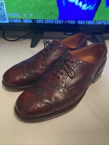 Hombre Grenson Archie Gibson Brogue en Cuero Sangre de Buey Reino Unido Talla 8.5 EF - Imagen 1 de 13