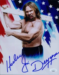 Hacksaw Jim Duggan WWE WCW Wrestler Signed 8x10 Glossy Photo JSA Authenticated - Picture 1 of 2