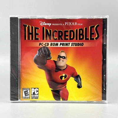 The Incredibles PC-CD ROM Print Studio - Disney/Pixar (Win 98/Me/XP) Brand New - Image 1 of 4