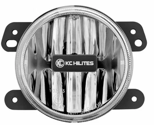 KC HiLiTES for 10-18 Jeep JK 4in. Gravity G4 LED Light 10w SAE/ECE Clear Fog - Picture 1 of 5