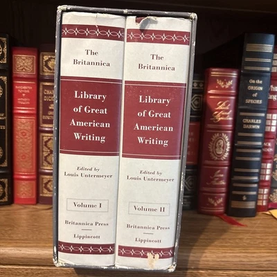 2 Vols: The Britannica Library of Great American Writing 1960 HC DJ in Slipcase - Image 1 of 4