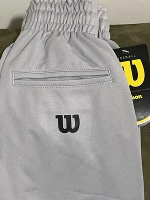 Wilson Youth Baseball Pants w/Elastic Waistband  WTA4204 GREYXS - Image 1 of 4