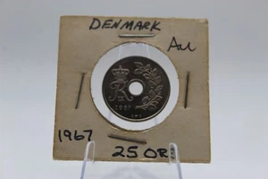 1967 Denmark 25 Ore - Coin AU - Picture 1 of 2